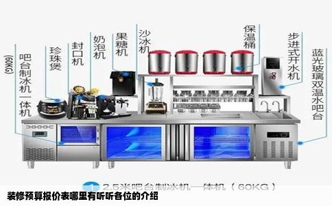 装修预算报价表哪里有听听各位的介绍