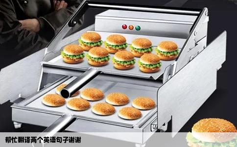 帮忙翻译两个英语句子谢谢