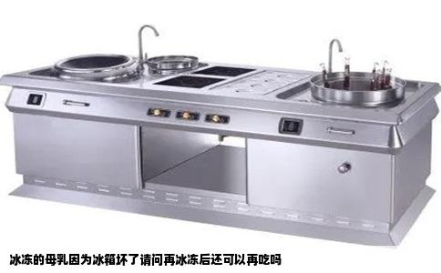 冰冻的母乳因为冰箱坏了请问再冰冻后还可以再吃吗