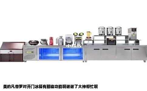 美的凡帝罗对开门冰箱有那些功能啊谢谢了大神帮忙啊