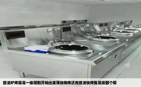 微波炉烤箱是一体得刚开始出来薄块烧烤还有微波快烤我是按那个啊