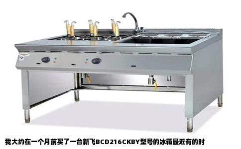 我大约在一个月前买了一台新飞BCD216CKBY型号的冰箱最近有的时