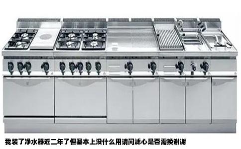 我装了净水器近二年了但基本上没什么用请问滤心是否需换谢谢