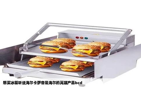 想买冰箱听说海尔卡萨帝是海尔的高端产品bcd